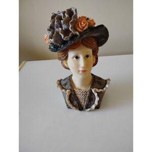 Vintage Victorian Lady bud vase/candle holder 7.5"